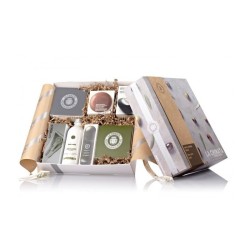 Natural cosmetics gift box extra virgin olive oil for body care