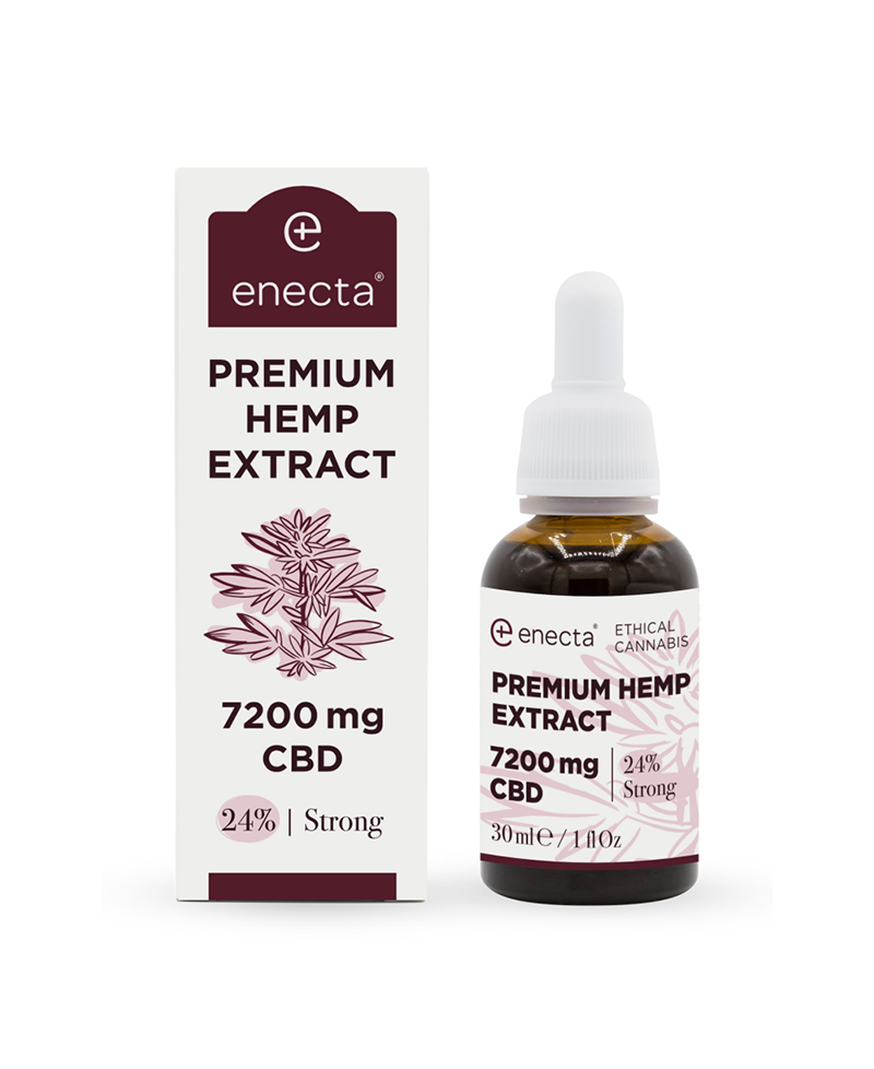 Premium CBD-Öl Hanfextrakt 24 % 7200 mg – 30 ml Enecta