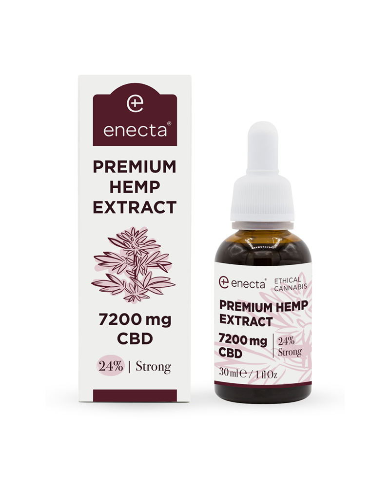 CBD-Öl Premium Hanfextrakt 24 % 7200 mg – 30 ml Enecta