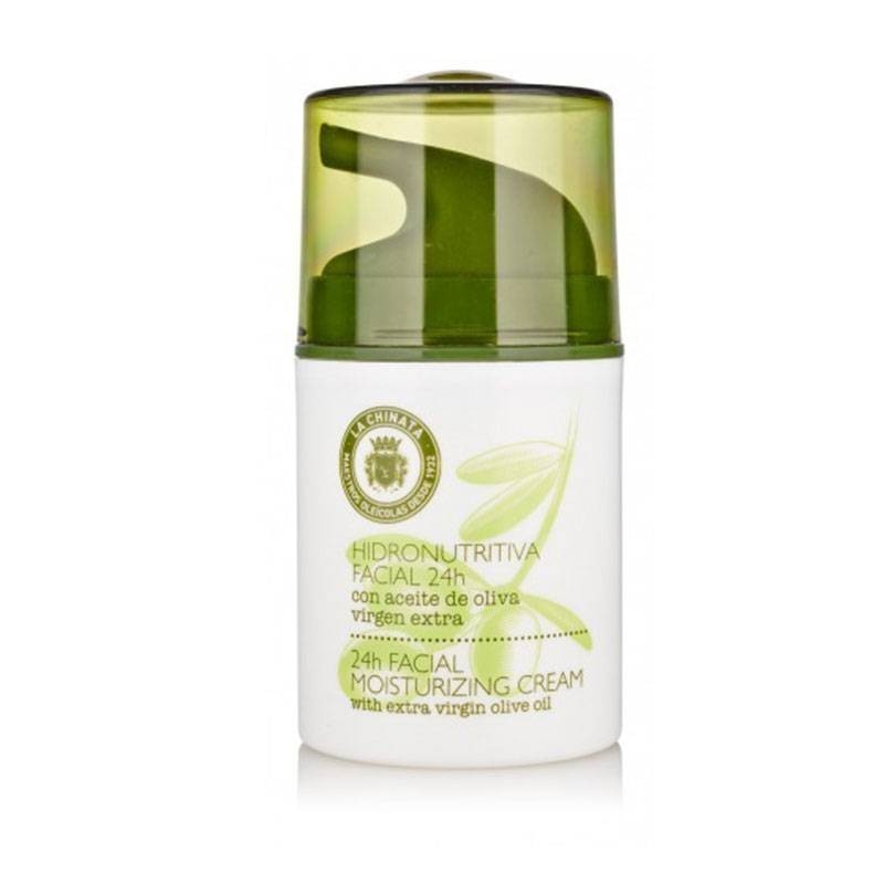 Crema hidro nutritiva facial 24H con Aceite de Oliva Virgen Extra